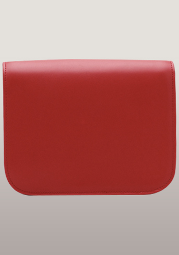 Martha Medium Classic Leather Bag Red