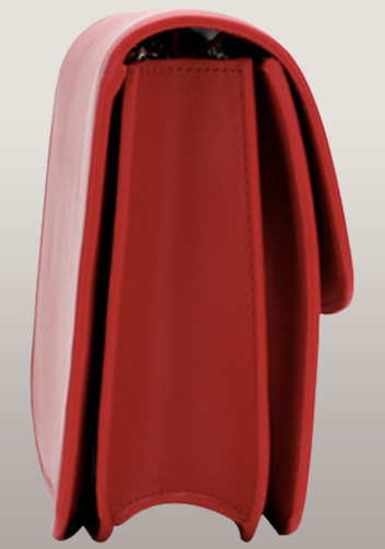 Martha Medium Classic Leather Bag Red