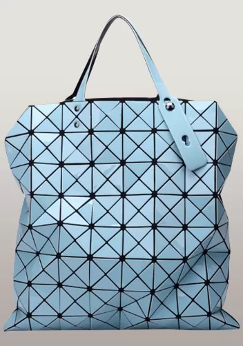 Monica Faux Leather Tote Blue