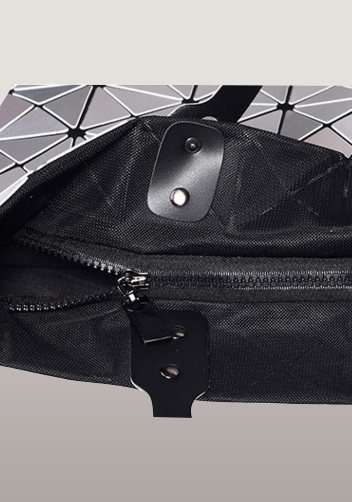 Monica Faux Leather Tote Silver