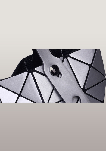 Monica Faux Leather Tote Silver