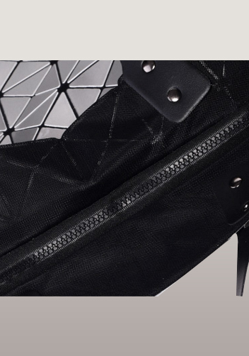 Monica Faux Leather Tote Silver