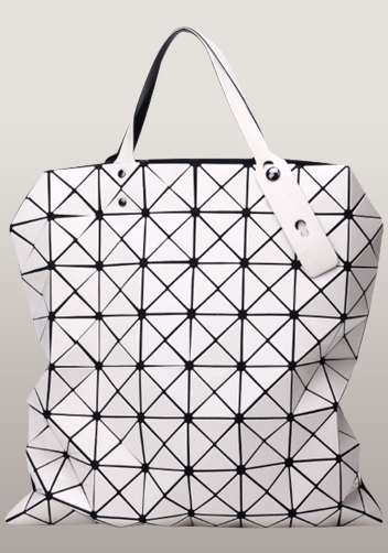 Monica Faux Leather Tote White
