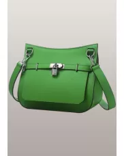 Birgit Calf Leather Shoulder Bag Green