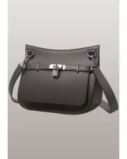 Birgit Calf Leather Shoulder Bag Grey