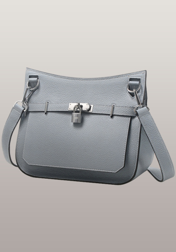 Birgit Calf Leather Shoulder Bag Light Blue