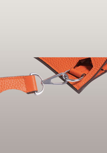 Birgit Calf Leather Shoulder Bag Orange
