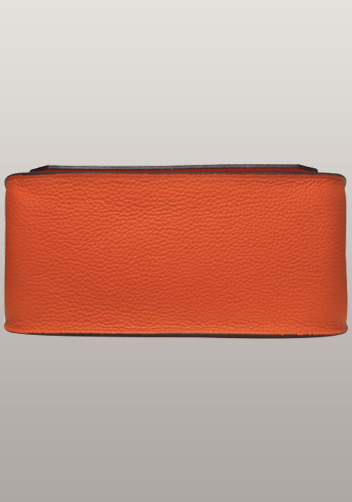 Birgit Calf Leather Shoulder Bag Orange