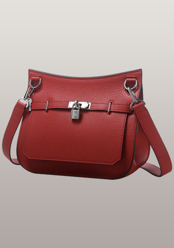 Birgit Calf Leather Shoulder Bag Red