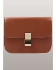Martha Medium Classic Leather Bag Brown