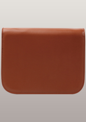 Martha Medium Classic Leather Bag Brown