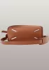 Adrienne Geometry Leather Shoulder Bag Brown