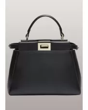 Carrie Smooth Leather Bag Black