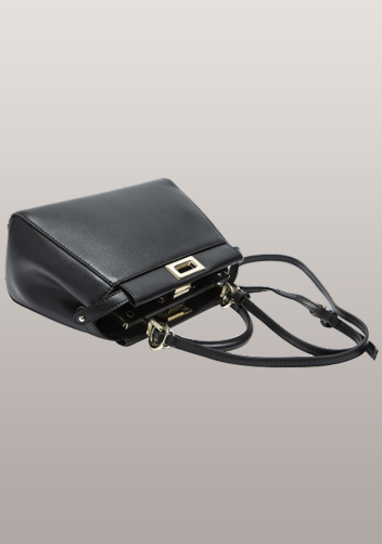 Carrie Smooth Leather Bag Black