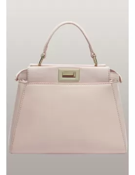 Carrie Smooth Leather Bag Light Pink