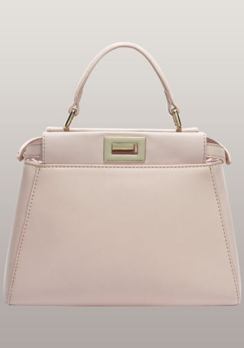 Carrie Smooth Leather Bag Light Pink