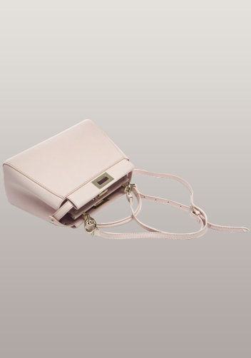Carrie Smooth Leather Bag Light Pink