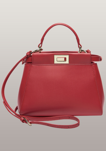 Carrie Smooth Leather Bag Red