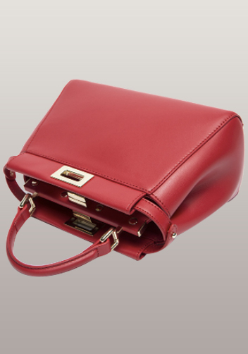 Carrie Smooth Leather Bag Red