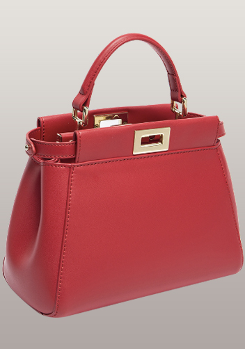 Carrie Smooth Leather Bag Red