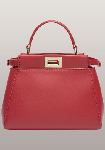 Carrie Smooth Leather Bag Red