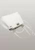 Carrie Smooth Leather Bag White
