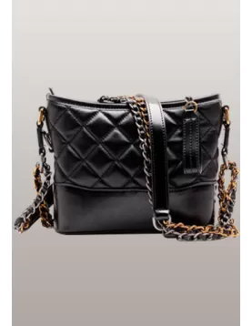 Kristy Leather Bucket Bag Black