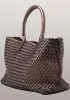 Grand Boulevard Woven Large Tote Bronze