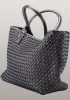 Grand Boulevard Woven Large Tote Grey