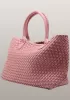 Grand Boulevard Woven Large Tote Pink