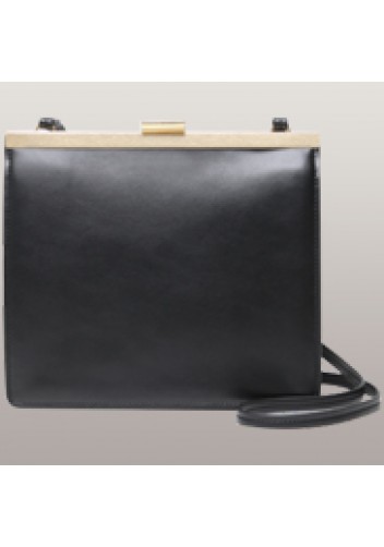 Shelton Clip Medium Shoulder Bag Black