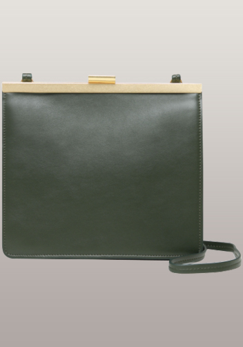 Shelton Clip Medium Shoulder Bag Green