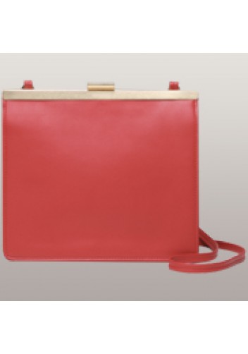Shelton Clip Medium Shoulder Bag Red