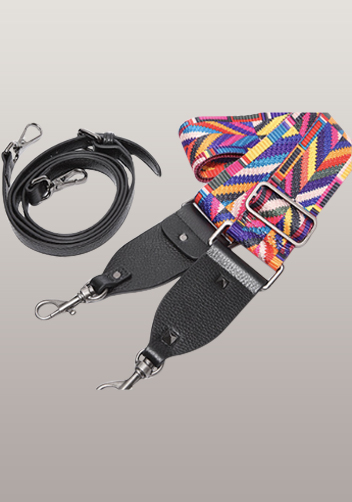 Rockstar Leather Cross Body Bag Black