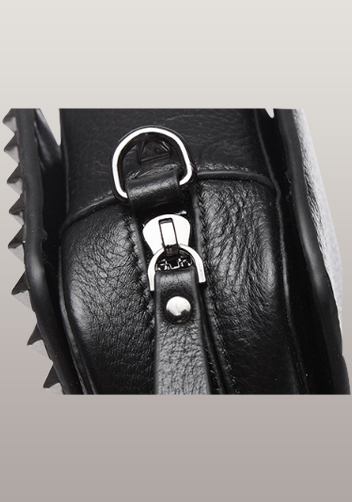 Rockstar Leather Cross Body Bag Black