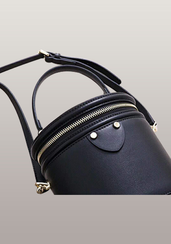 Kathryn Leather Shoulder Bag Black