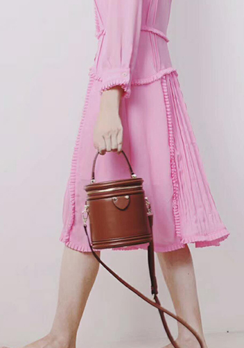 Kathryn Leather Shoulder Bag Brown