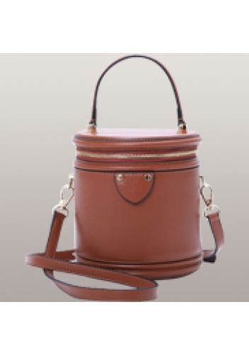 Kathryn Leather Shoulder Bag Brown