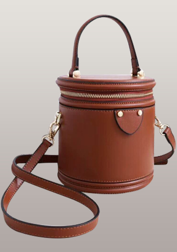 Kathryn Leather Shoulder Bag Brown