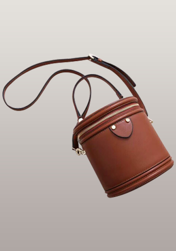 Kathryn Leather Shoulder Bag Brown