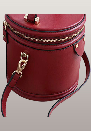 Kathryn Leather Shoulder Bag Red