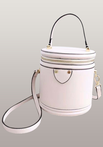 Kathryn Leather Shoulder Bag White