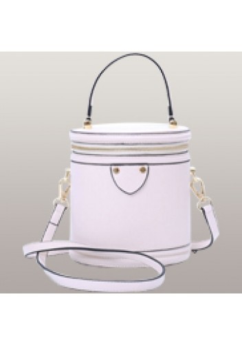 Kathryn Leather Shoulder Bag White