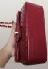 Adele Flap Mini Bag V Shape Quilted Leather Burgundy
