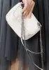 Yvonne Leather Shoulder Bag White