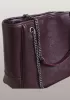 Yvonne Leather Tote Burgundy