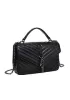 Yvonne Leather Flap Bag Black