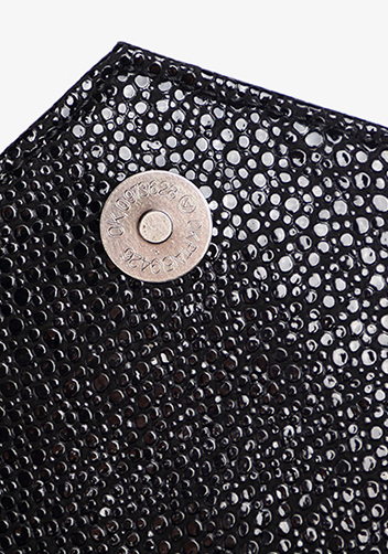 Yvonne Leather Flap Bag Black