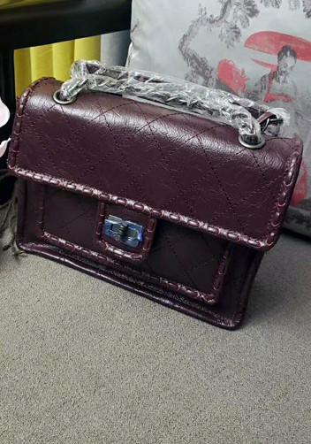 Melissa Leather Shoulder Bag Burgundy