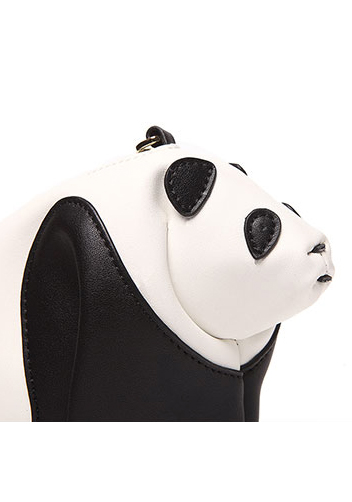 Panda Leather Shoulder Bag